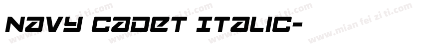Navy Cadet Italic字体转换